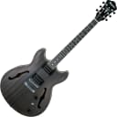 Ibanez Artcore AS53 Hollow Body Electric Guitar Transparent Black Flat