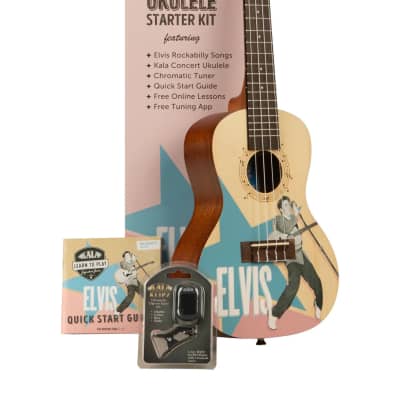 Kala Kala LTP-C-ERB Ukulele Concert Elvis Rockabilly Starter Kit for sale