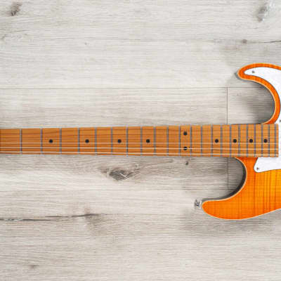 Suhr Standard Plus HSS Guitar, Roasted Maple Fretboard, Trans Honey Amber Burst image 7