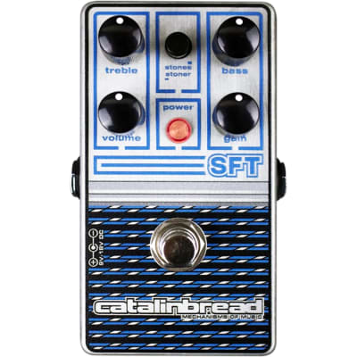 Catalinbread SFT AMPEG Inspired Foundation Overdrive Pedal, Metallic Sapphire image 2