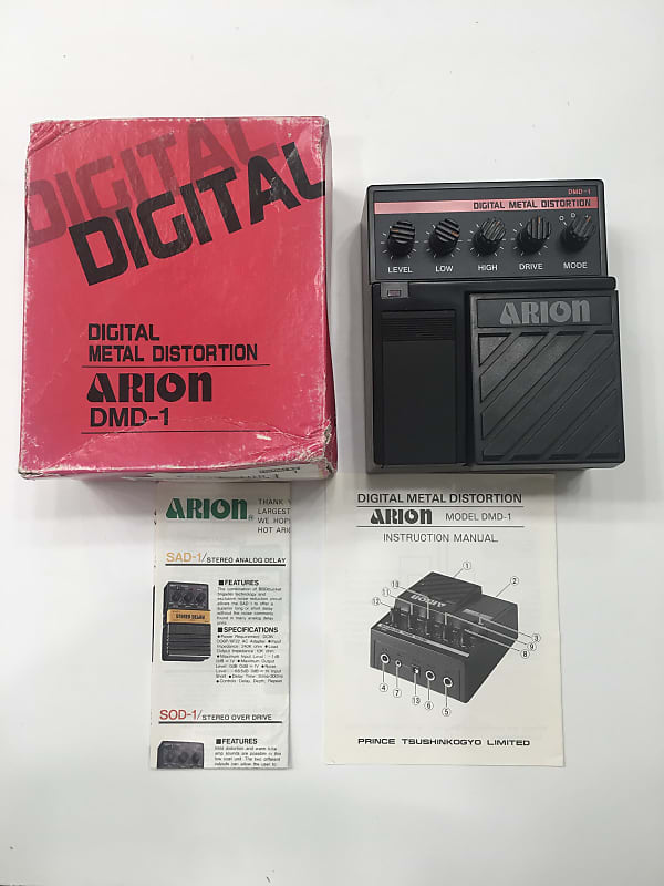 Arion DMD-1 Digital Metal Distortion Stereo Rare Vintage Guitar Effect Pedal image 1