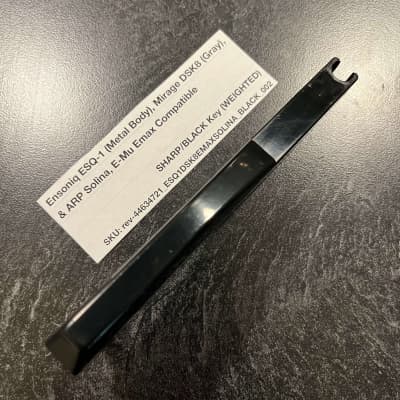 Ensoniq Replacement Weighted SHARP/BLACK Key (Ensoniq Keybeds) for Ensoniq ESQ-1 (metal) & Mirage DSK8 (gray), E-Mu Emax I Keyboard, ARP Solina (B417)