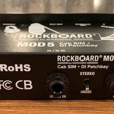 Warwick Rockboard MOD 5 TRS Direct Box DI Speaker Simulator Guitar Effect Pedalboard Patchbay Module image 4