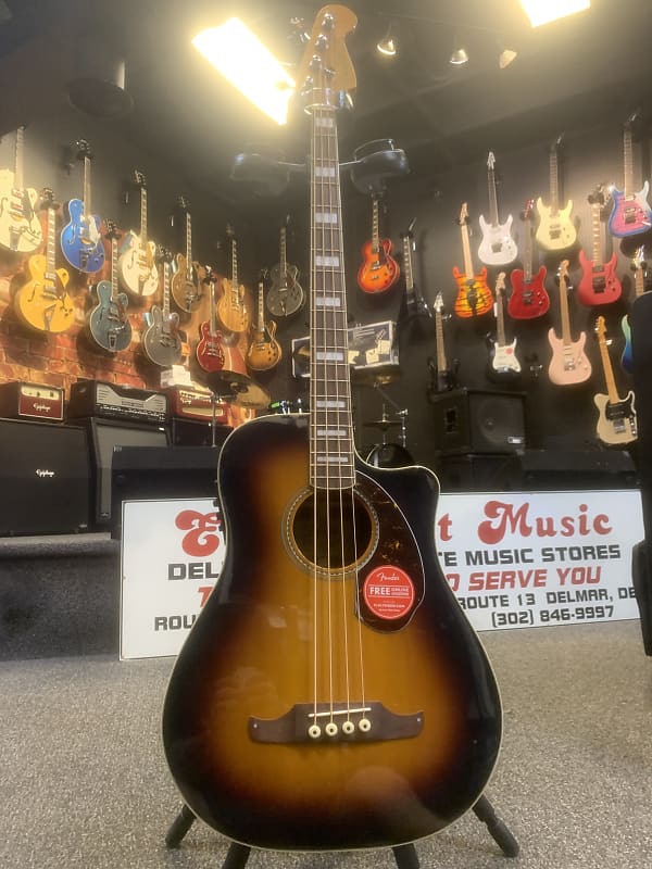 Fender Kingman Acoustic Bass SCE California Series Burst | Reverb