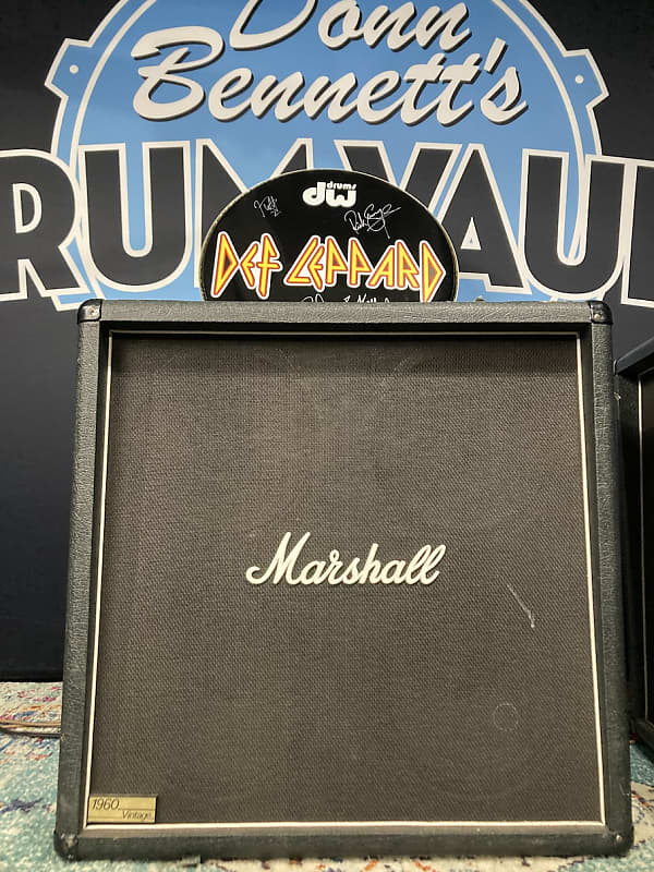 Marshall Phil Collen's Def Leppard, Marshall 1960 BV Vintage 4x12" "Stage Left 10", (DL #1028) 1990s Authenticated! image 1