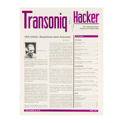 Transoniq Hacker Ensoniq User Magazine Issue Number 70