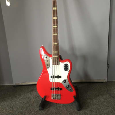 Fender JAB-EQ Left Handed Jaguar Bass CIJ 2008 Old Candy Apple Red