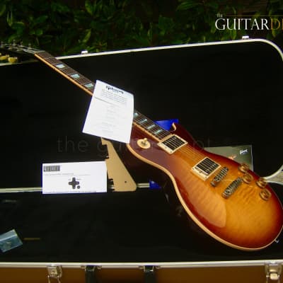 ♚ SUPERB ♚ 2015 GIBSON LES PAUL TRADITIONAL 100th Anniversary ♚ HONEYBURST AAA Flame ♚MOP♚ Standard image 24