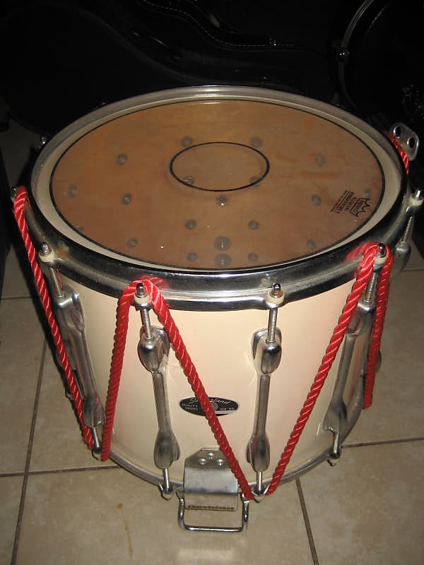 Slingerland Marching Snare Drum 80's~Cream~Very Nice~Off White~Vintage~ image 1