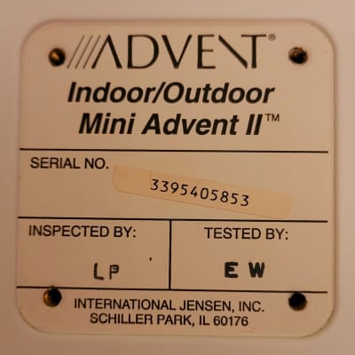 Advent Mini Advent II Indoor/Outdoor Speakers- White image 11
