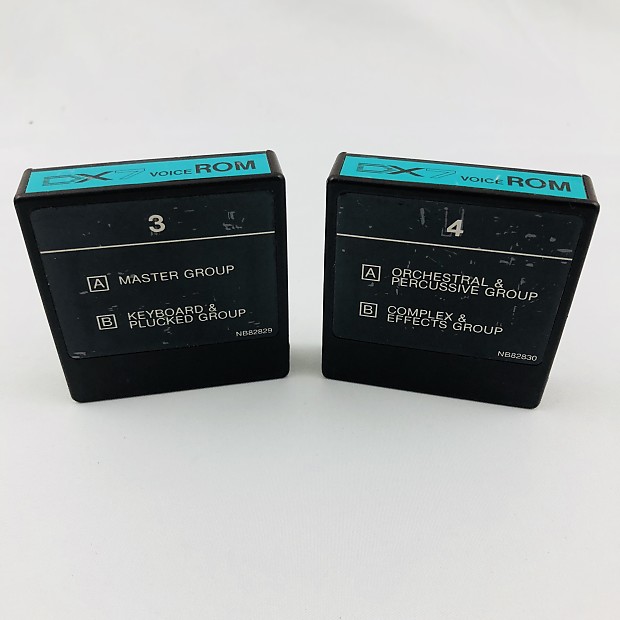 Yamaha DX7 Voice Rom 3 and 4 Data Cartridges 80's | Reverb