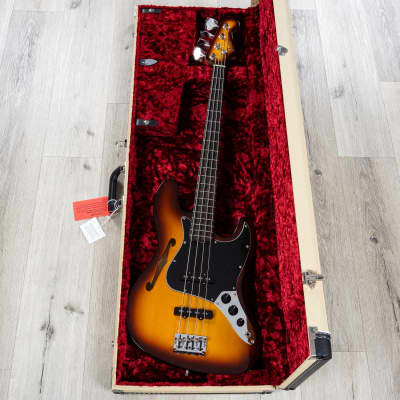 Fender Limited Edition Suona Jazz Bass Thinline, Ebony Fingerboard, Violin Burst image 11
