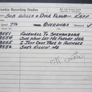 CBS Demo Tapes from the 50's, 60's and 70's Nashville image 5