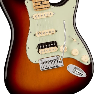 Fender American Ultra Stratocaster HSS Electric Guitar Maple FB, Ultraburst image 2