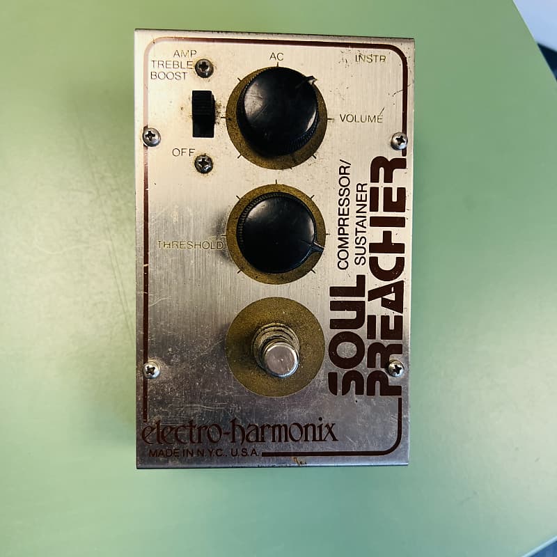 Electro-Harmonix Soul Preacher 1970s - Silver | Reverb