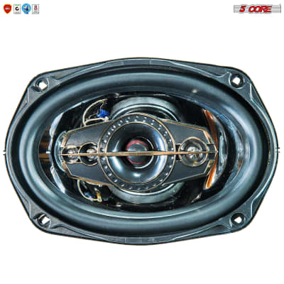 5 Core Car Speaker Coaxial 3 Way 6X9"  1600 Watts PMPO ,4 OHM Speakers For Car Audio Premium Quality CS-69-80 pair image 5