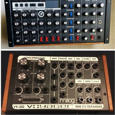 Rare Collectors Moog: Voyager RME (serial #2 - signed by Bob Moog) with VX-352 (serial #1)