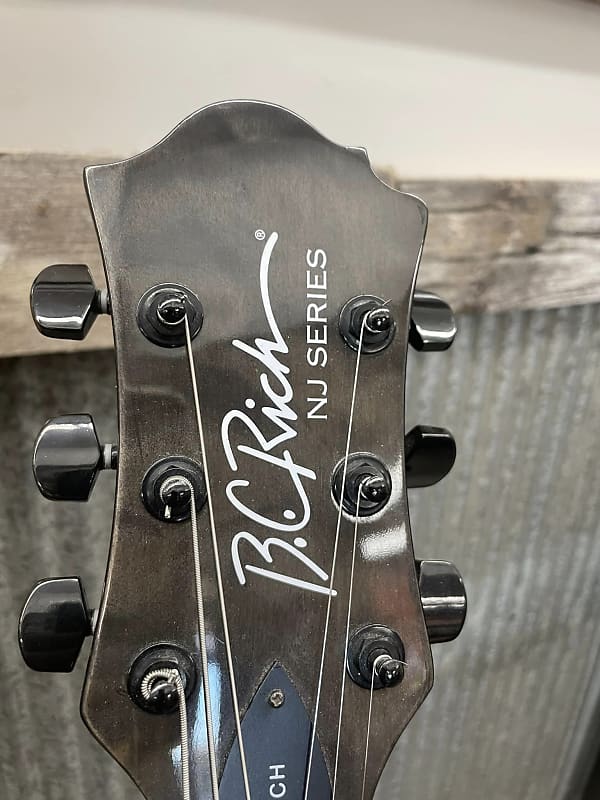 【激レア】　リバースヘッド ディバイザー製 B.C. Rich Bich NJ Series Black Transparent | Reverb