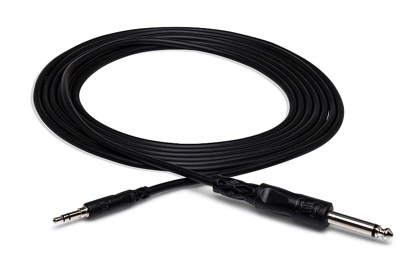Hosa CMP-105 5ft. Mono Interconnect 1/4 in TS to 3.5 mm TRS image 1