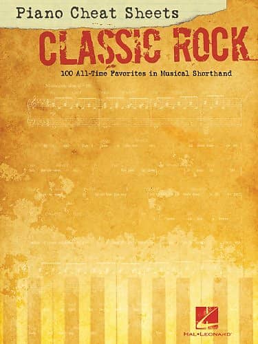 Piano Cheat Sheets Classic Rock | Reverb