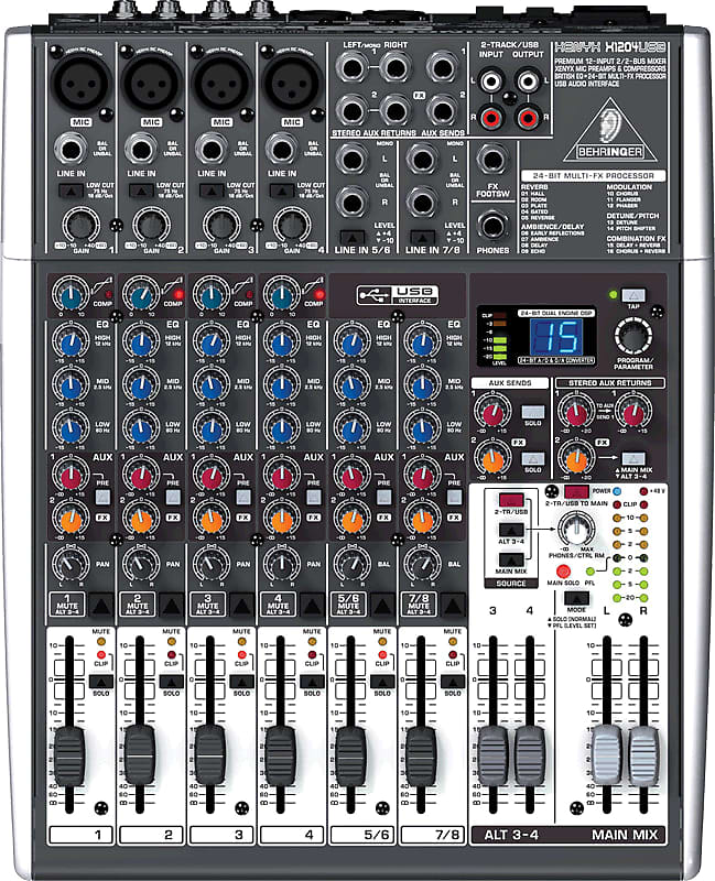 Behringer Xenyx X1204USB Mixer with USB Interface | Reverb