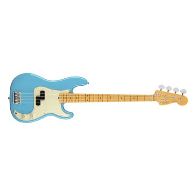 American Professional II Precision Bass MN Miami Blue Fender image 5