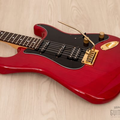 1991 Charvel by Jackson CST-060-SSH Superstrat S-Style See-Through Red w/ Case, Japan image 9