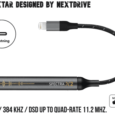 Maktar Spectra X2 Hi-Res DAC - 3.5mm to Lightning 32-bit DAC