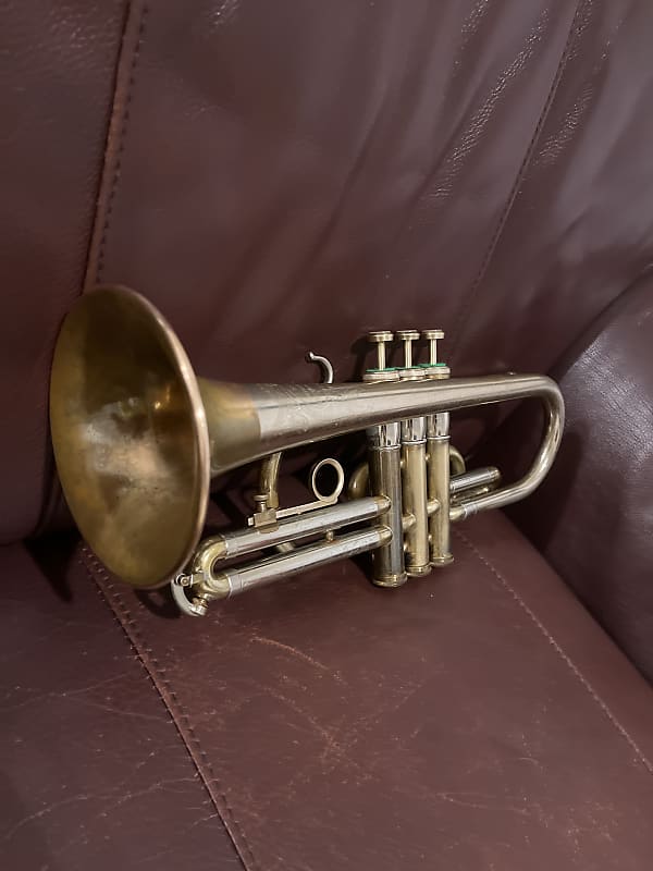 Olds L-5 Special Bb cornet SN 272592 (1958) (Bronze tip and nickel body)