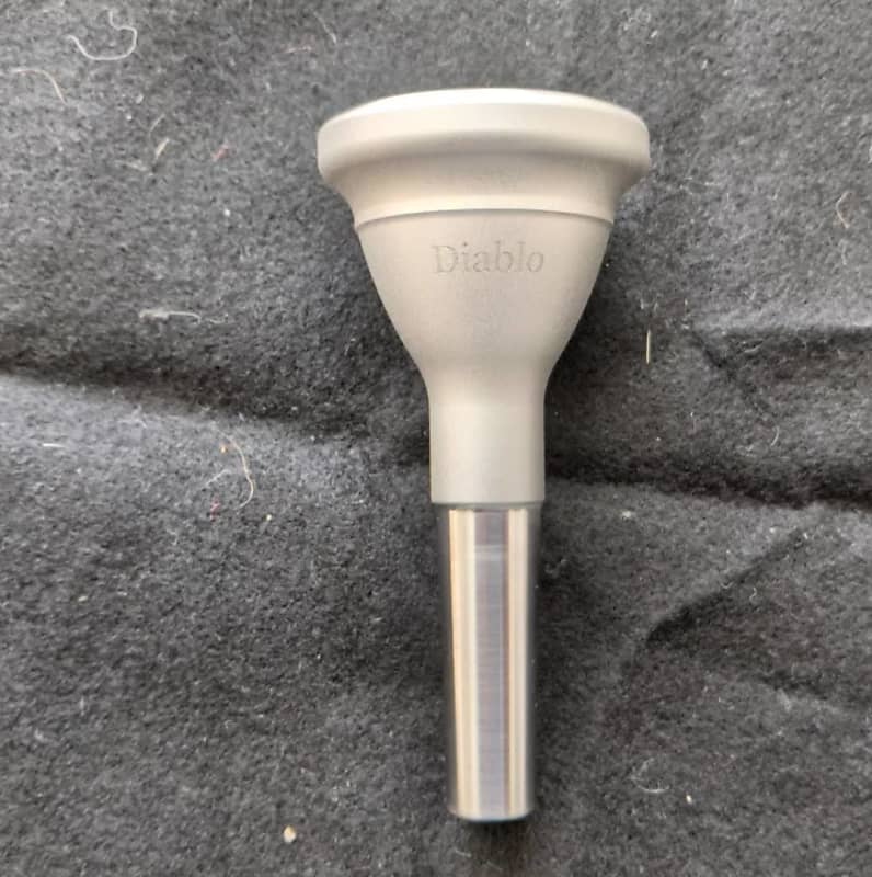 Giddings Diablo Tuba Mouthpiece - Frosted Stainless Steel