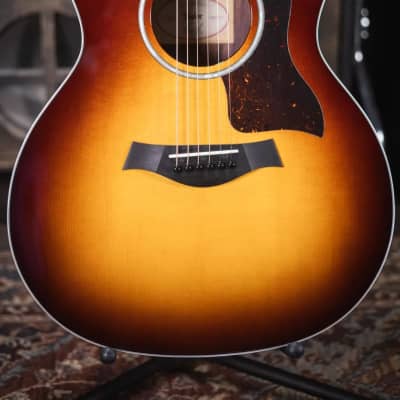 Taylor 214e-SB DLX Acoustic/Electric Guitar with Deluxe Hardshell Case - Demo image 3