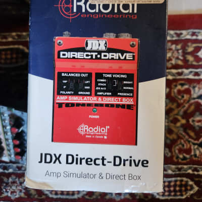 Radial Jdx Direct-Drive Active Guitar Amp Direct Box Di With Guitar Amp  Simulation And Presence Switch - Zorro Sounds