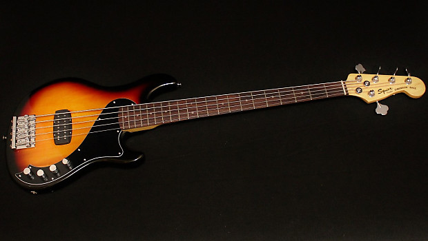 Fender Squier Deluxe Dimension Bass V Sunburst 5 Five-String Electric Bass Guitar image 1