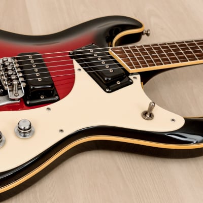 2000s Mosrite USA Ventures Model Mark I 1964 Vintage Reissue Red Sunburst w/ Vibramute, Fillmore image 6