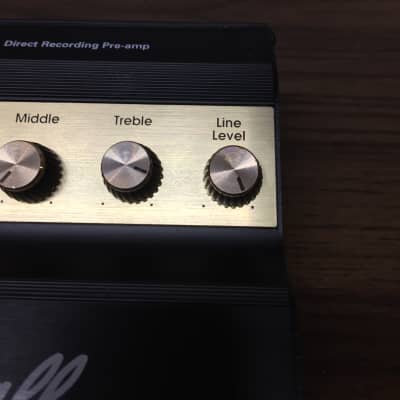 Marshall DRP-1 Direct Recording Pre-Amp 1990 Black / Gold Vintage Unit image 5
