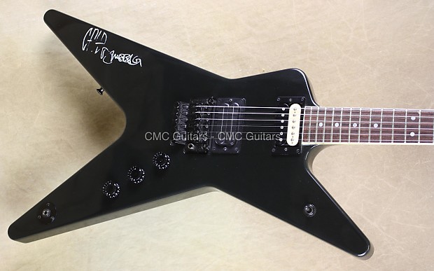 Washburn 1995 USA Dimebag Darrell Blackjack Signed by Dime