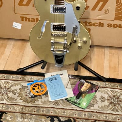 New 2020 Gretsch G5655T Electromatic Center Block Jr., Bigsby 2020 Casino  Gold,  Setup With Extras image 16
