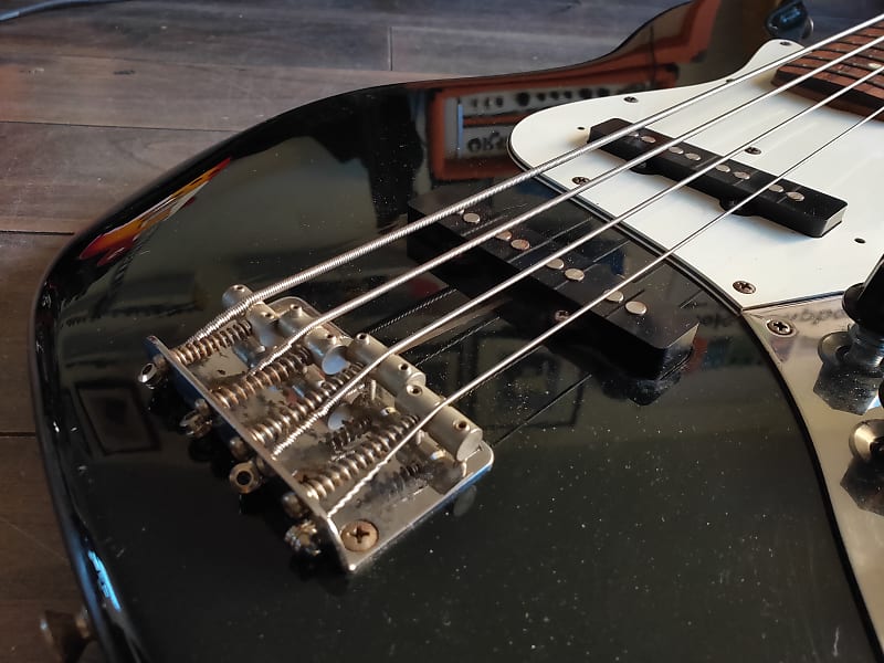 1993 Squier (Fender Japan) Silver Series Jazz Bass (Black