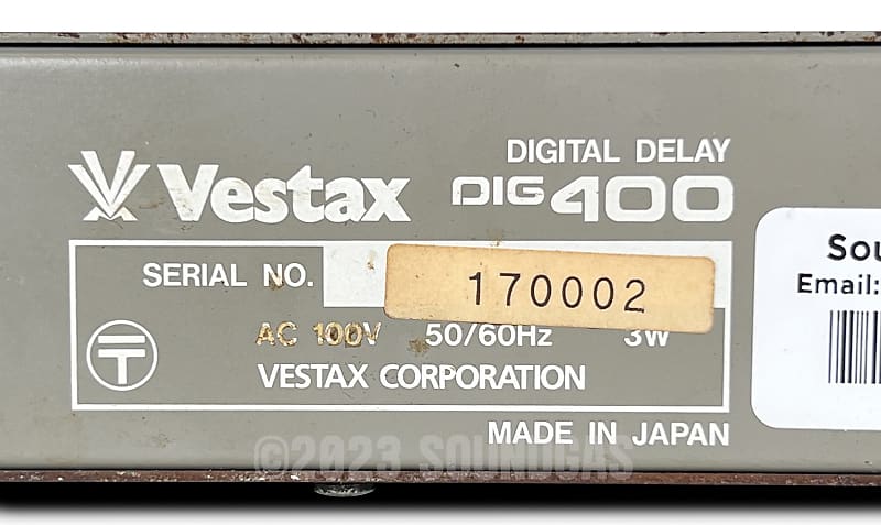 Vestax MDX Digital Delay with Modulation 1980's - Silver