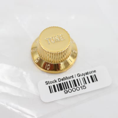 Gold Strat Style Volume / Tone Knob Set of (3) for sale