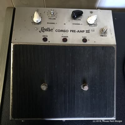 Vintage Leslie Pro-Line 820 Solid State Amp with Leslie Combo Preamp III and Cable image 4