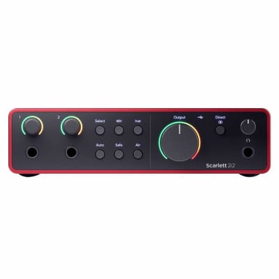 Focusrite Scarlett 2i2 4th Gen 2-in 2-out USB Music Audio Recording Interface image 4