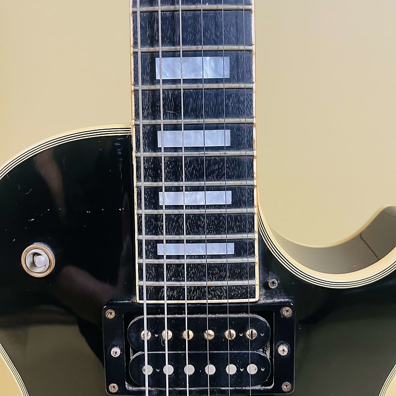 Burny (Fernandes) RLC-65 1990s - Black Les Paul Custom MIJ