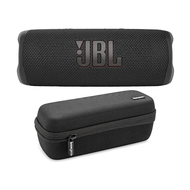 JBL Flip 6 Portable Waterproof Wireless Bluetooth Speaker (Black) Bundle with Hardshell Travel and Protective Case image 1
