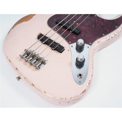 Fender Flea Jazz Bass, Roadworn, Shell Pink image 5