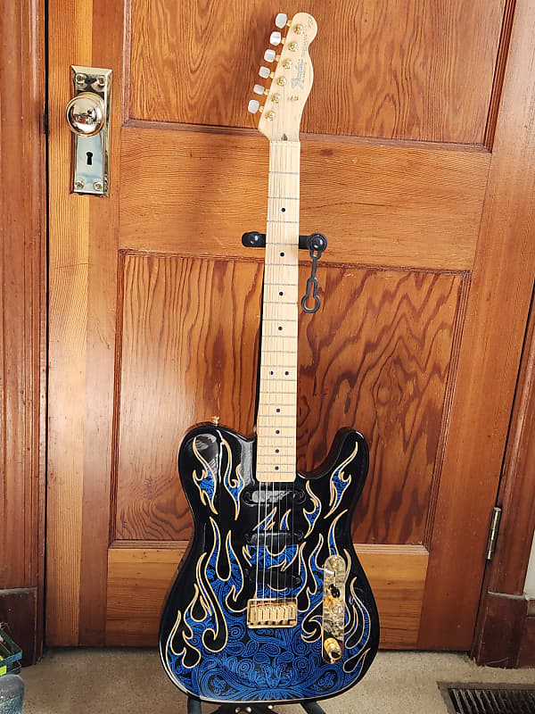 Fender  James Burton Telecaster  2006 Blue Flames image 1