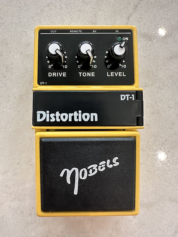 【激レア】NOBELS DT-1 ディストーション ビンテージ vintage Nobels DT-1 Distortion 1990s - Yellow | Reverb