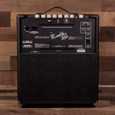 Fender Rumble 100 (V3) Bass Amp Combo, Black/Silver image 2