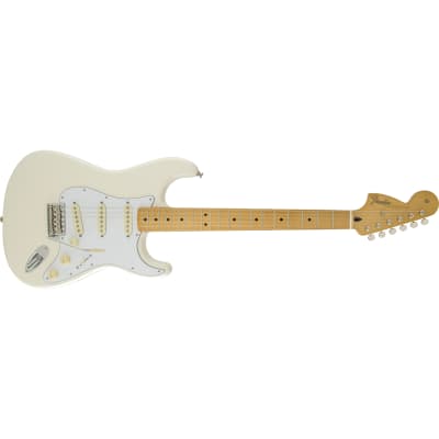 Fender Jimi Hendrix Stratocaster Guitar, Maple Fretboard, Olympic White image 1