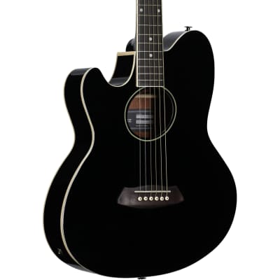 Ibanez TCY10LE Talman Acoustic-Electric Guitar, Black image 1